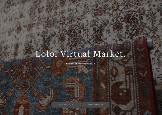 Graphic of Loloi Rugs' Virtual Market